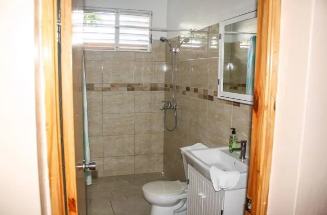 Hotel Villa Iguana salle de bain avec douche